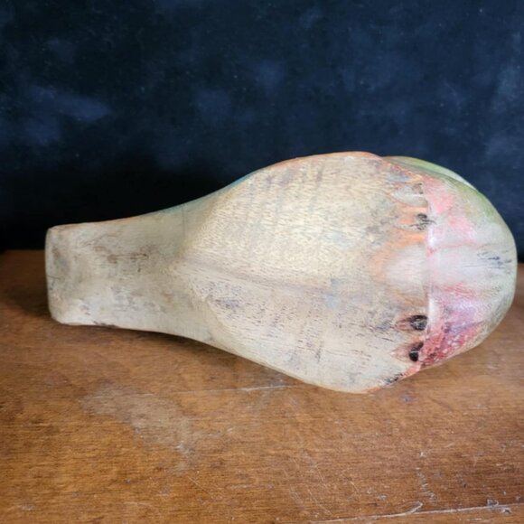 Vintage Hand carved Wooden Barn Owl ~adorable! - Picture 6 of 6